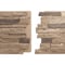 Ekena Millwork 49"W x 25 1/2"H x 1 1/4"D Acadia Ledge Stacked Stone StoneWall Faux Stone Siding Panel Smokey Ridge PNU24X48ALSR - alternate 7